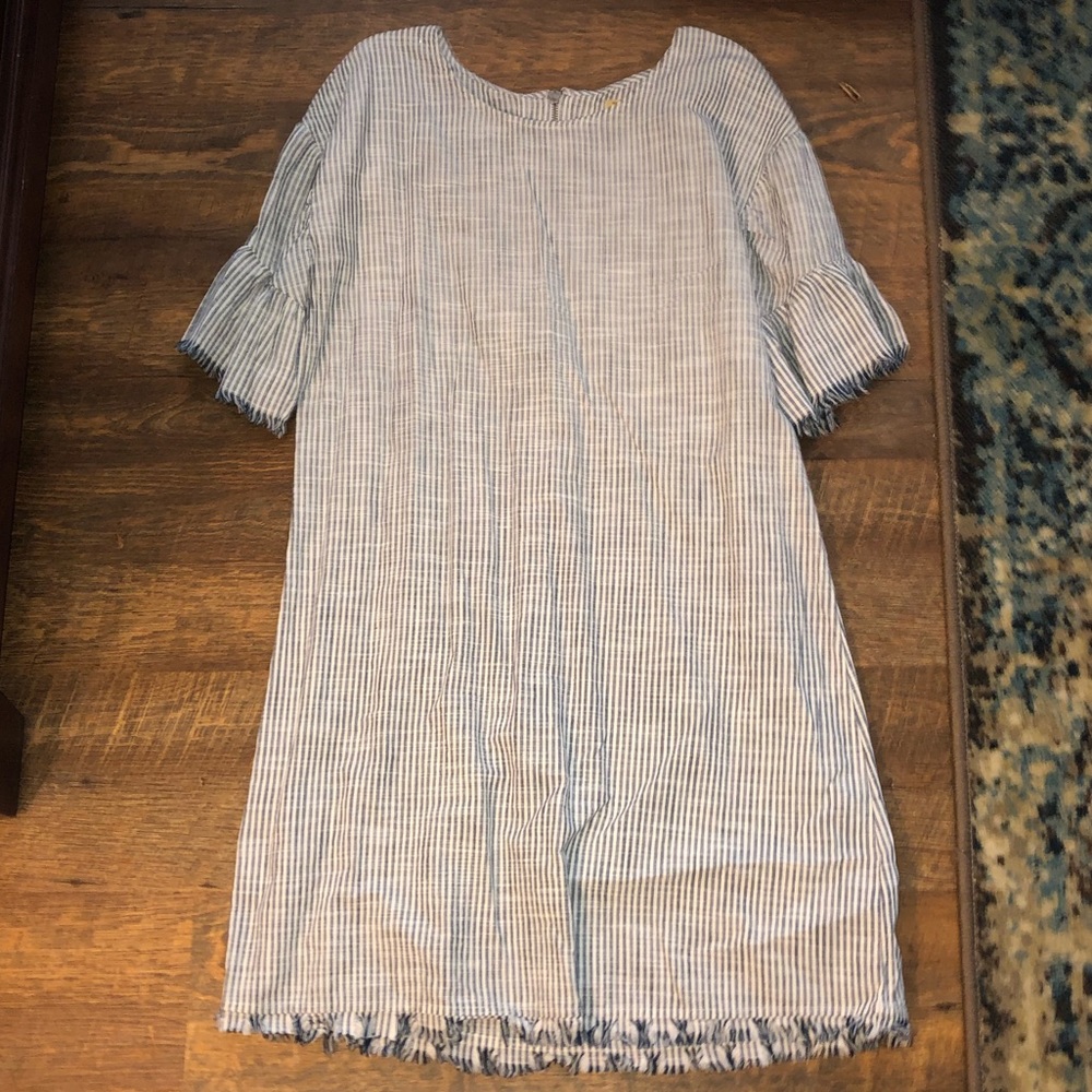 Blue/ White Striped Juniors Dress